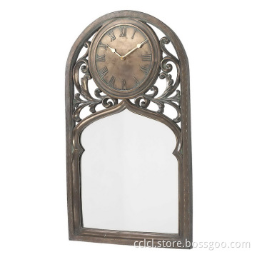 Mirror With Wall Clock